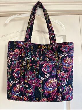 Vera Bradley Midnight Flowers Large Tote
